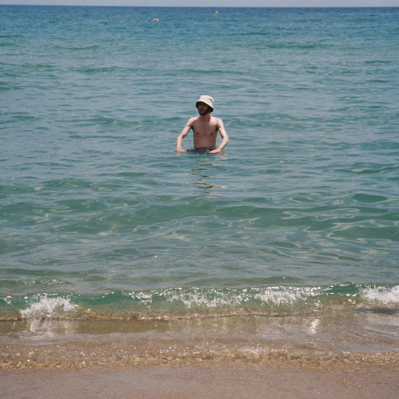 Max swimming in the sea